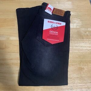 Ring of Fire Slim Jeans 32X30‎ Men's NWT Denim Collection Carbón-Black